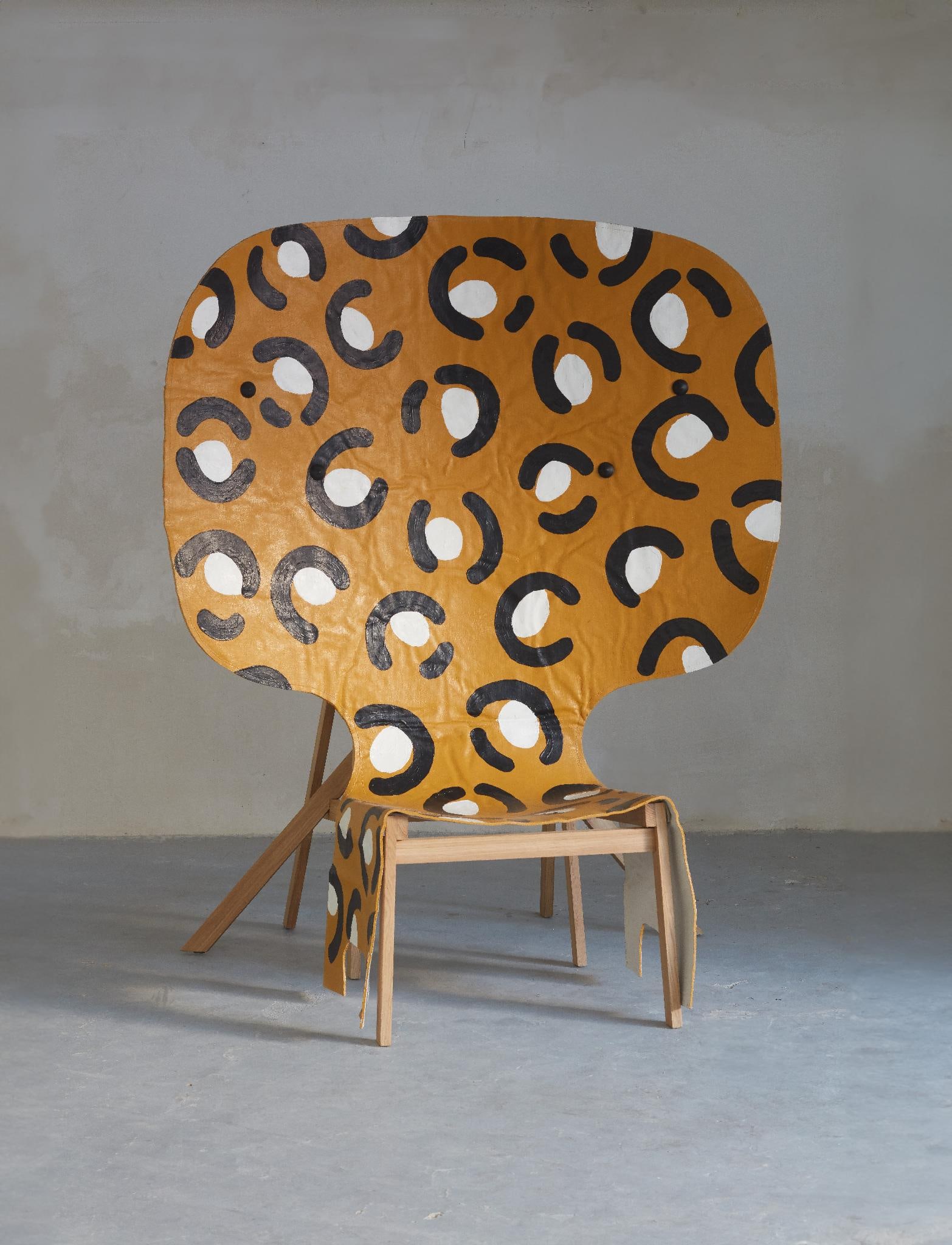 Jordi Ribaudí The Fastest Vegan Leather Chair Armchair Vegan leather Year created: 2023 H172 W138: Jordi RibaudíThe Fastest Vegan Leather ChairArmchairVegan leatherYear created: 2023H172 W138 D124 cmThe armchair is a reflection on the contrasting concepts of form/appearance and object/symbol. It r