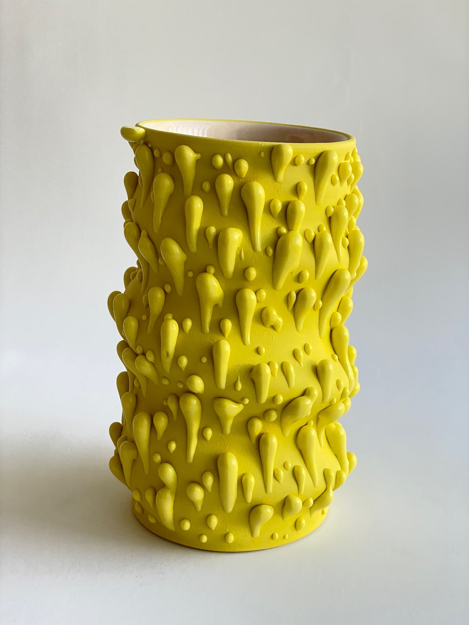 Philip Kupferschmidt Yellow Drop Vase Wheel-thrown Glazes created by the artist Leak-proof (1 of 5)
