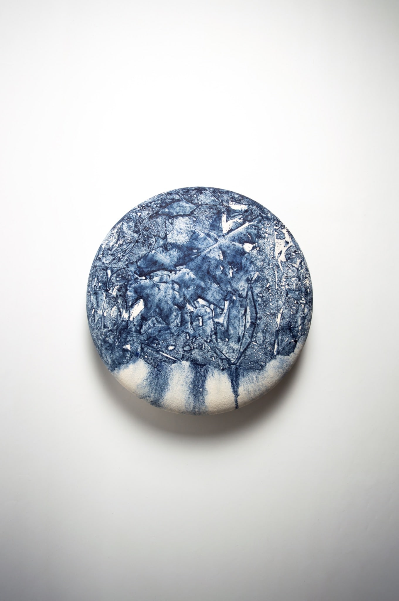 Simone Negri (born 1970) Accadimento #182 Wall sculpture Ceramic and cobalt oxide H 36 L 36 D 9 cm (1 of 3)