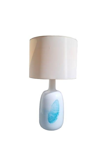 Michael Bang Lamp Glass Homelgaard Edition Year created: 1984 H58 cm Without lampshade: Michael BangLampGlass Homelgaard EditionYear created: 1984H58 cm Without lampshade
