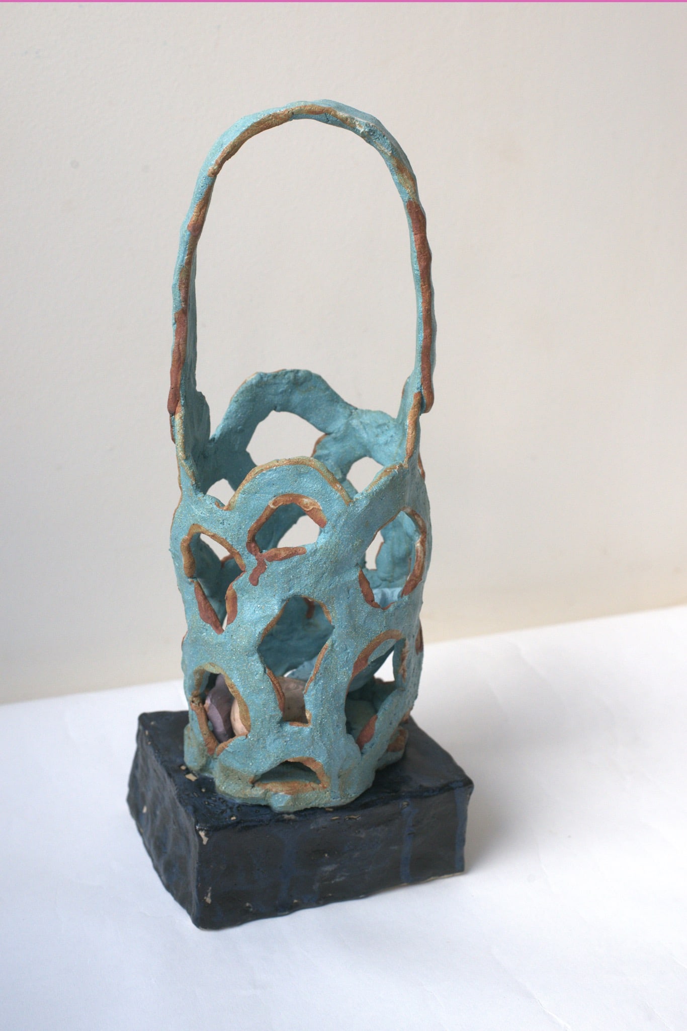 Juliette Teste (born in 1986) Flower Basket 3 Porcelain, stoneware, glaze, oxide Date created: (1 of 3)