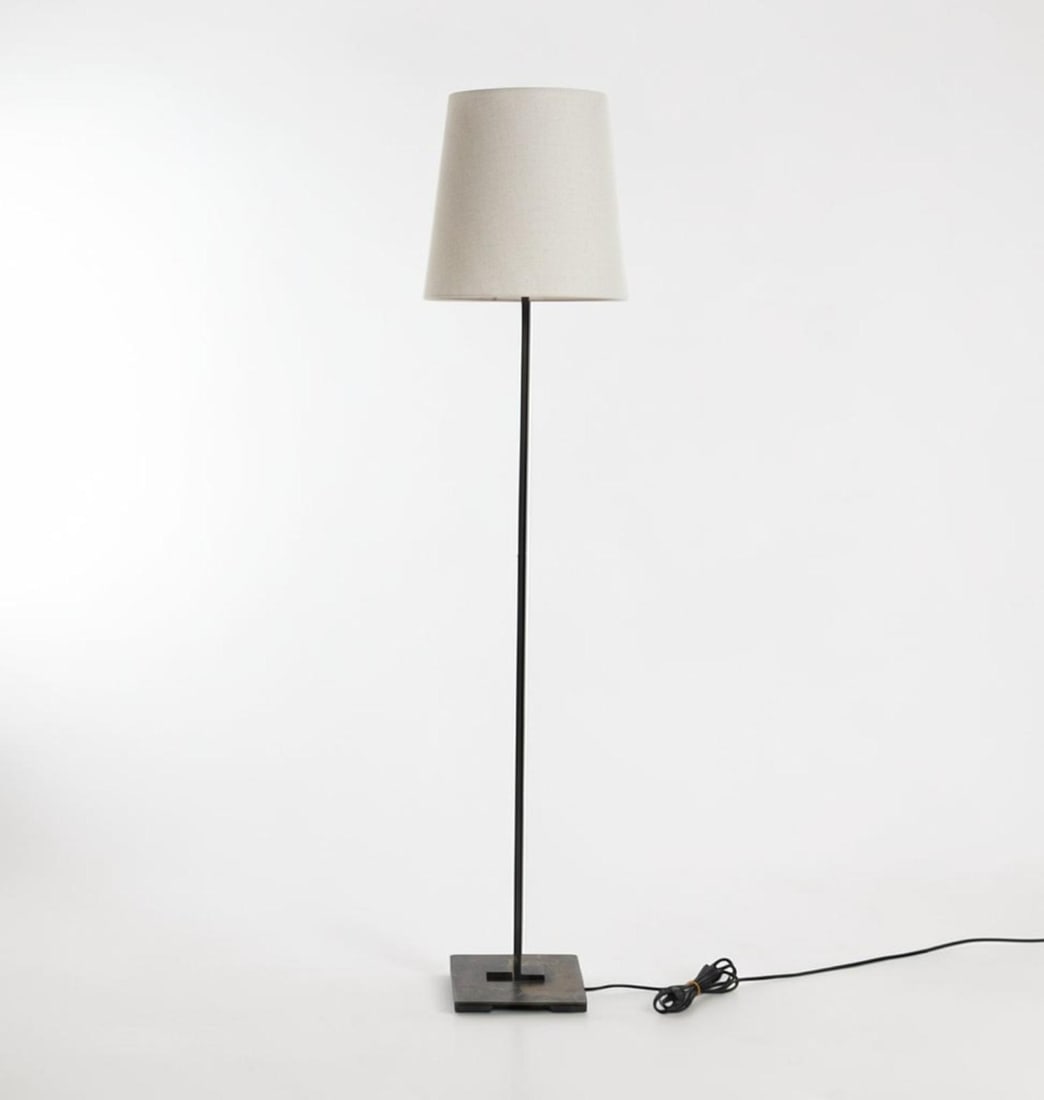 Eric Schmitt Floor Lamp Patinated bronze Date of creation: 1993 Sold without a lampshade. Signs: Eric Schmitt Floor Lamp Patinated bronze Date of creation: 1993Sold without a lampshade. Signs of oxidation. A leading figure in contemporary French design, Eric Schmitt has been developing a distinct