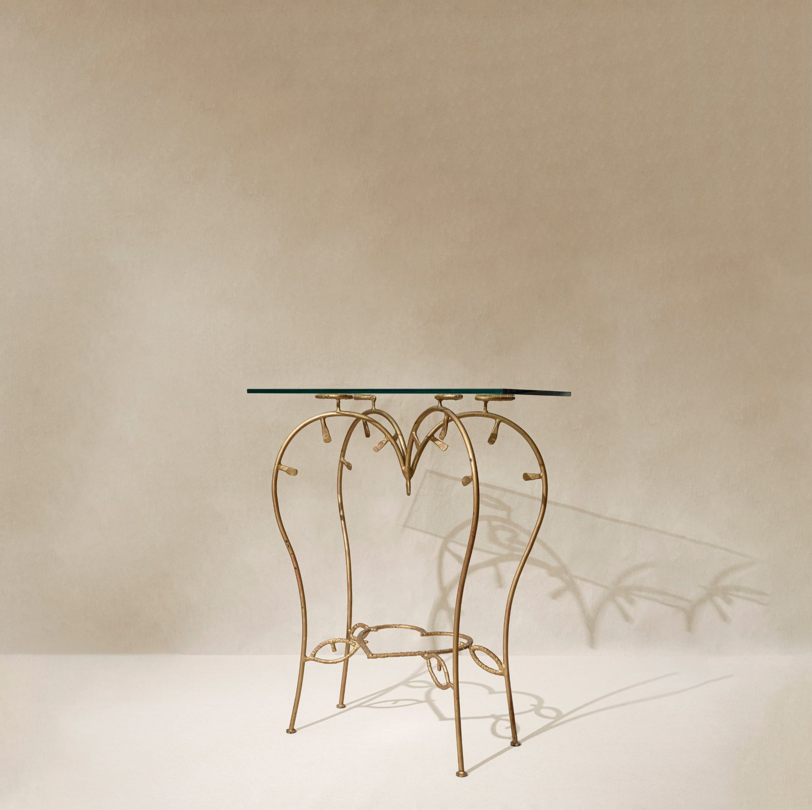 Eric Schmitt (born in 1955) Marie-Antoinette Console Table Steel “En Attendant les Barbares (1 of 4)