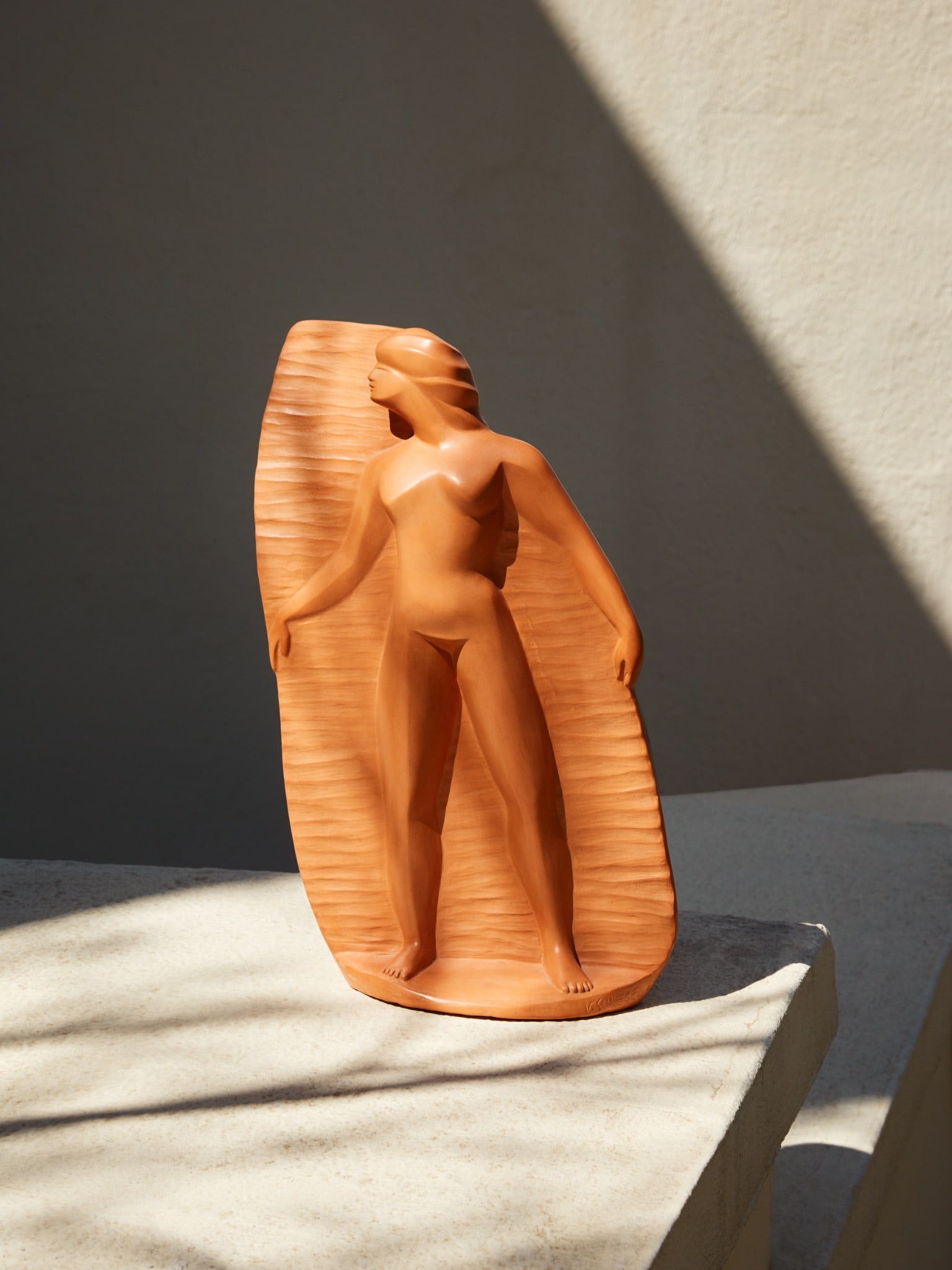 Valentine Schlegel (1925-2021) Sculpture Fired clay Signed "V.Schlegel", dated "1988" and numbered (1 of 7)