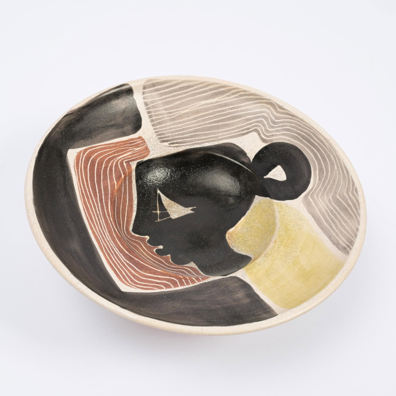 Mado Jolain (1921–2019) Face Bowl Glazed earthenware Signed M. Jolain Date of creation: circa (1 of 5)