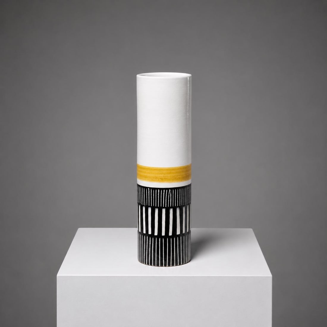Ettore Sottsass (1917–2007) Vase Glazed ceramic Produced by Giovanni Masoni, limited edition of (1 of 1)