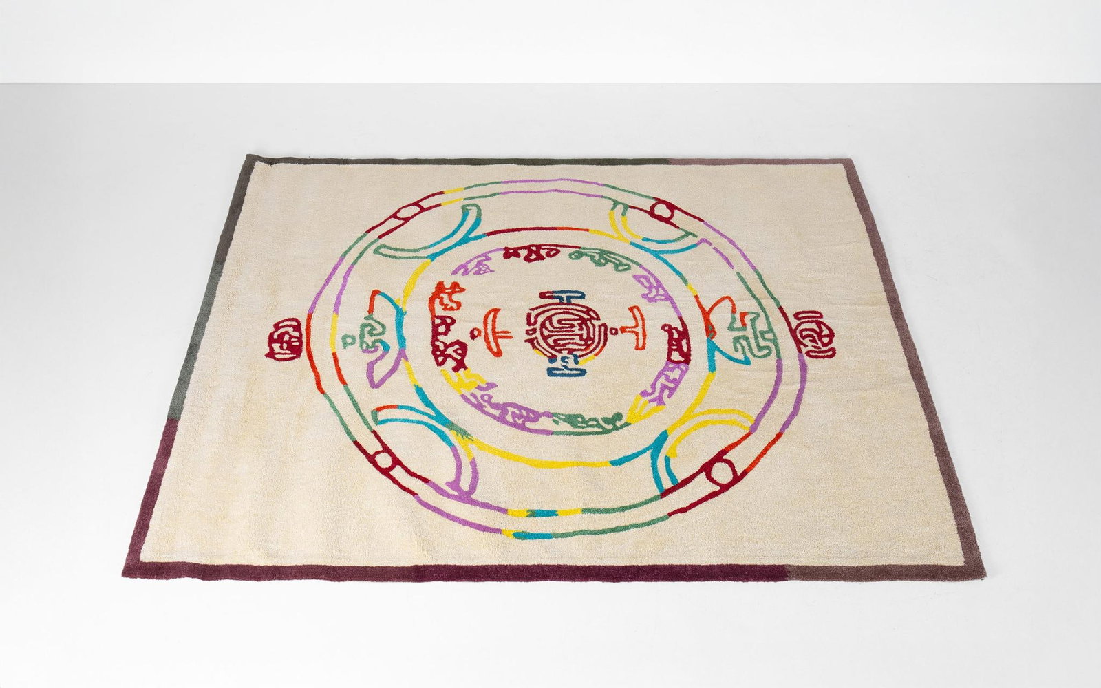 Roberto Matta (1911–2002) Noria Rug Pure virgin wool velvet Limited edition for Artcurial Two (1 of 3)