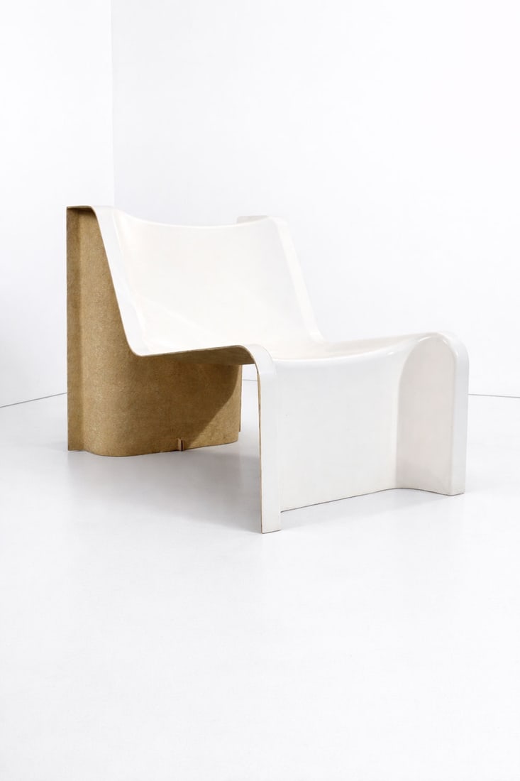 Paulus (1919–1983) Armchair Fiberglass and gelcoat Produced by Société Parisienne de (1 of 2)