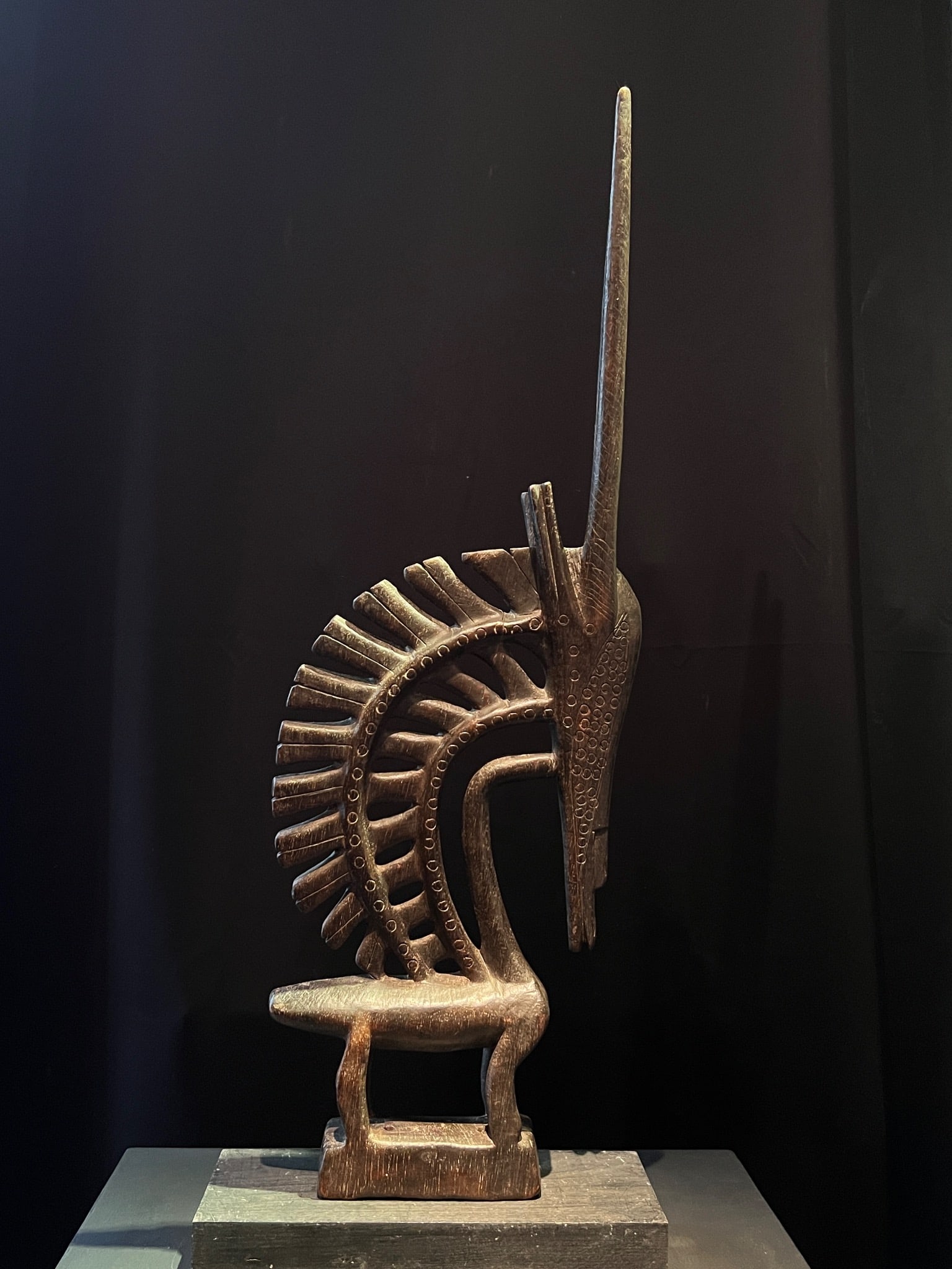 Bamana (Bambara), Mali, 20th century Crest of a Ciwara ritual headdress Male “vertical?? type (1 of 4)