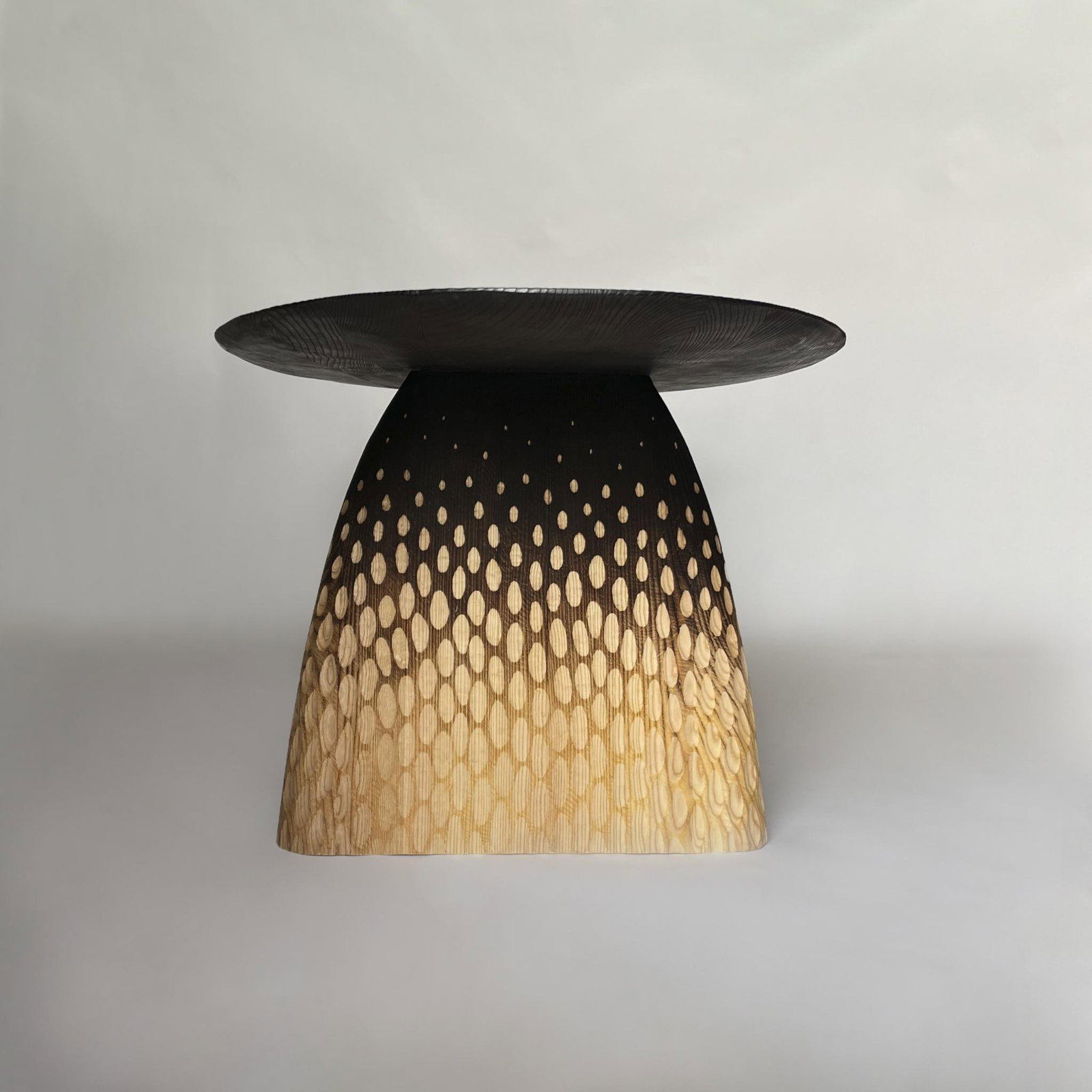 Julian Diaz Morocho: Julian DiazMorocho Dining Table Hand-carved and charred ash wood H75 L300 P100 cm
