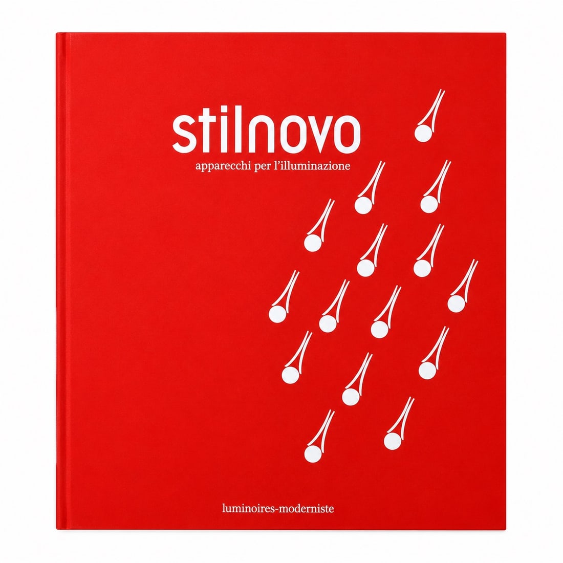 Thomas Bräuniger Stilnovo – Lighting Fixtures Berlin, Luminaires-Moderniste, 2016. Texts in: Thomas BräunigerStilnovo – Lighting FixturesBerlin, Luminaires-Moderniste, 2016.Texts in Italian, German, and English.Paperback with red illustrated cover.Dimensions: approx. 29 × 24 cm.First edit