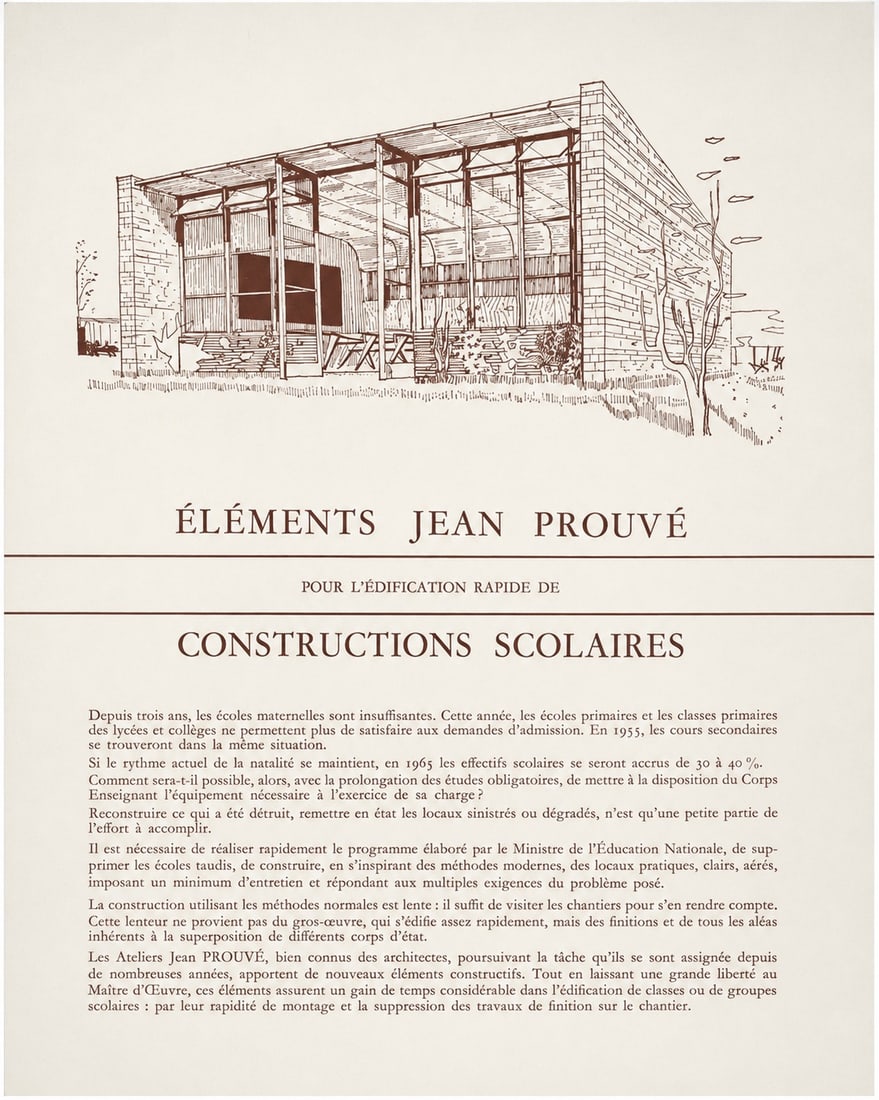 Jean Prouvé (1901–1984) Ateliers Jean Prouvé Jean Prouvé Components for the Rapid Construction (1 of 2)
