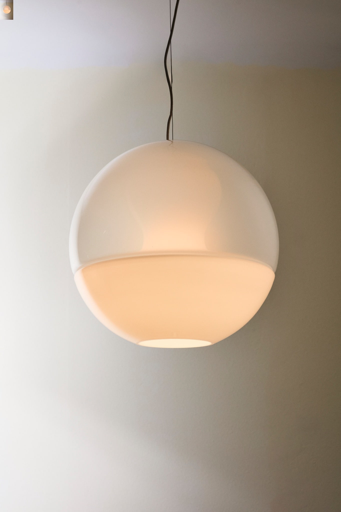 Carlo Nason (born in 1935): Carlo Nason (born in 1935)LS116Pendant lamp Gray and smoked glass D42 cm