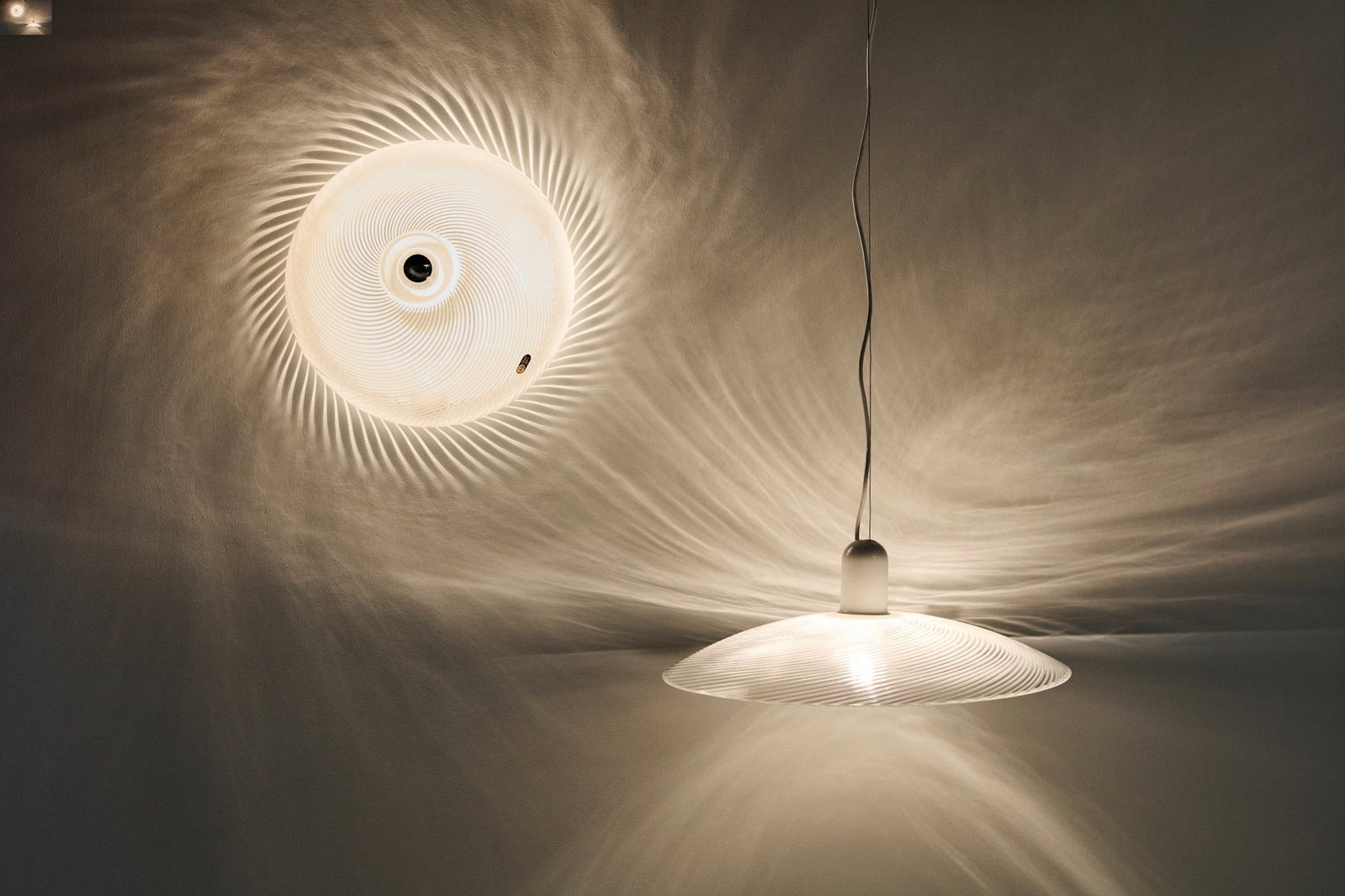 Carlo Nason (born in 1935): LP196Ceiling lightGlass, metalH 16, D 49 cm