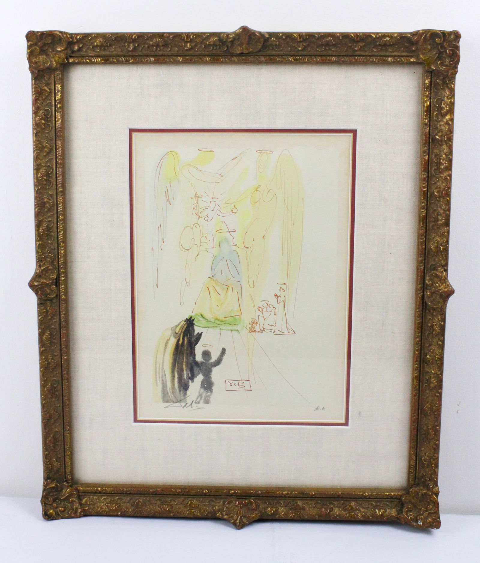 Salvatore Dali, Spain 1904-1989, Paradise Canto 23, Print on paper, 17 3/4î x 15î (1 of 4)