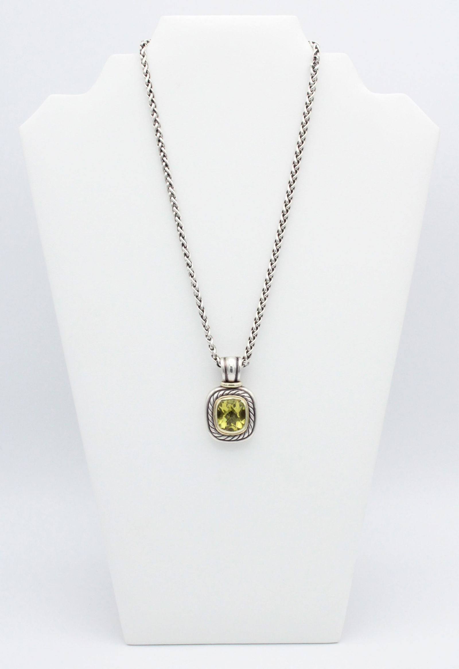 David Yurman Sterling Silver and Citrine Necklace (1 of 7)