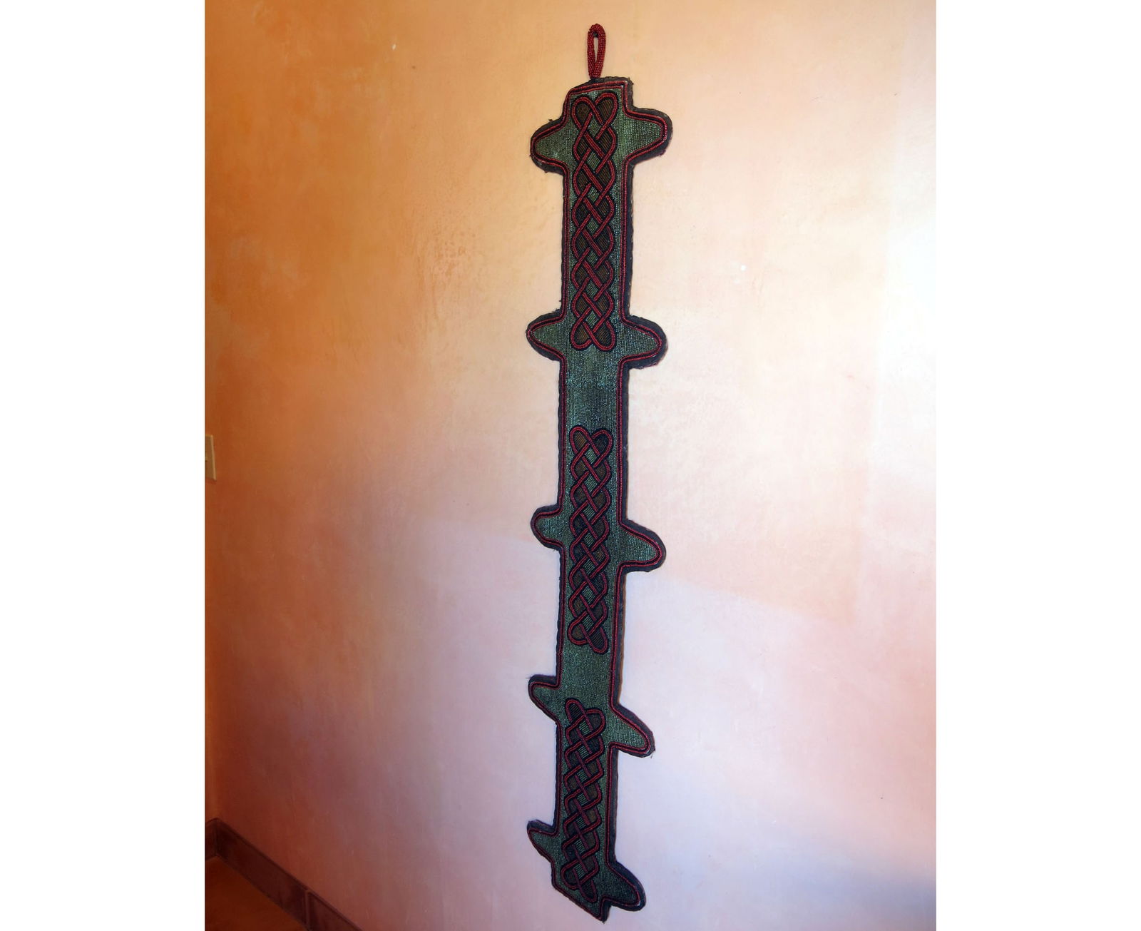 Yoruba Nigeria Beaded Staff Scabbard (1 of 9)