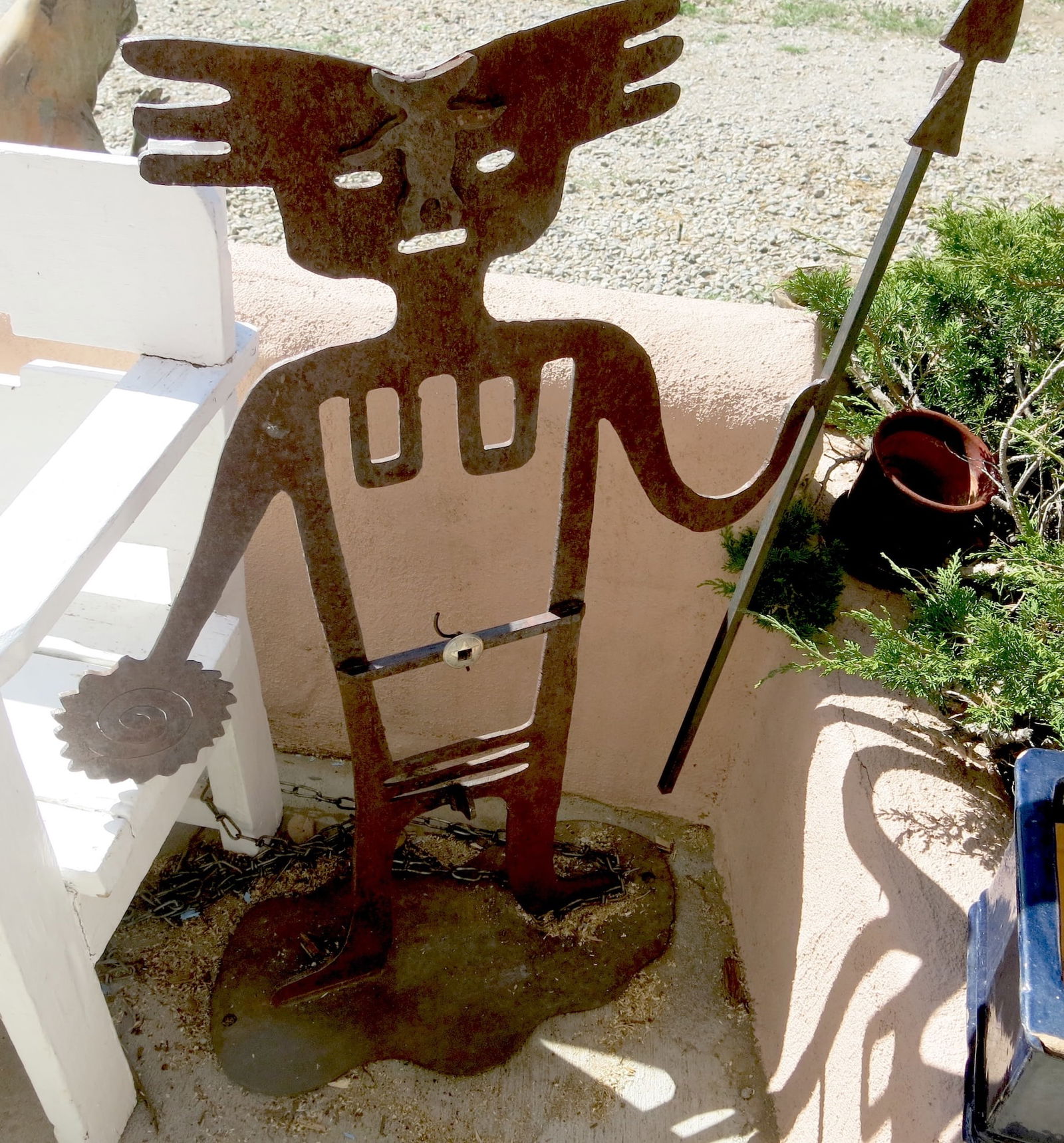 Sun God Petroglyph Iron Statue (1 of 6)