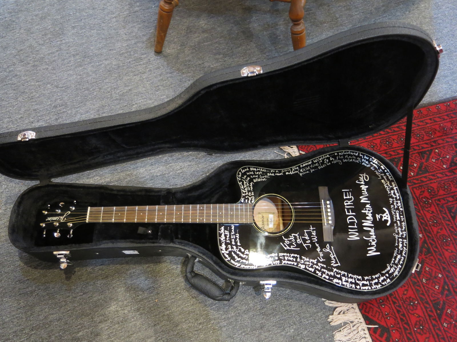 Michael Martin Murphy Signed Guitar with Hard Case (1 of 7)