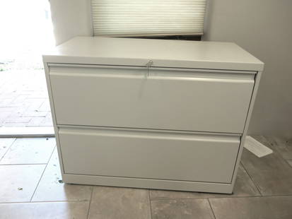 Steel Office Lateral File Cabinet: For regular and legal size documents, this substantial cabinet is secure and sturdy.