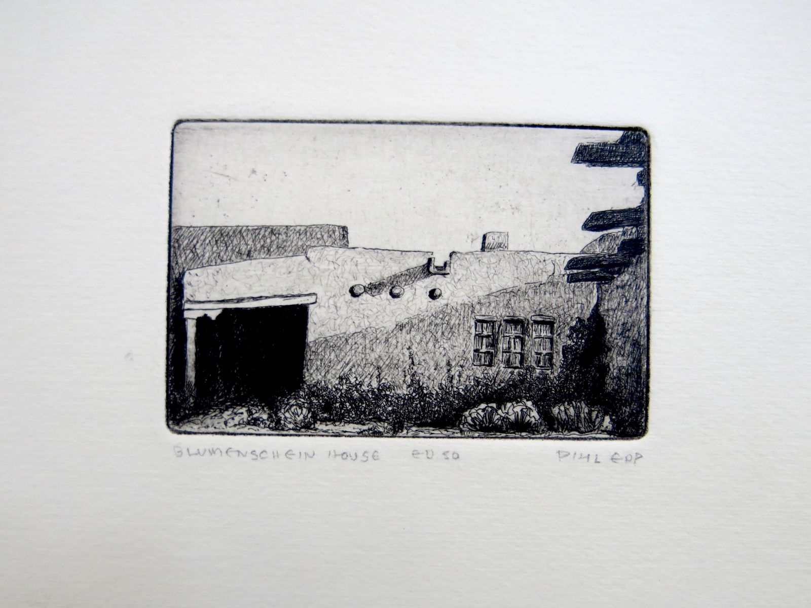 Phil Epp "Blumenshine House" Etching E-D 50 (1 of 5)