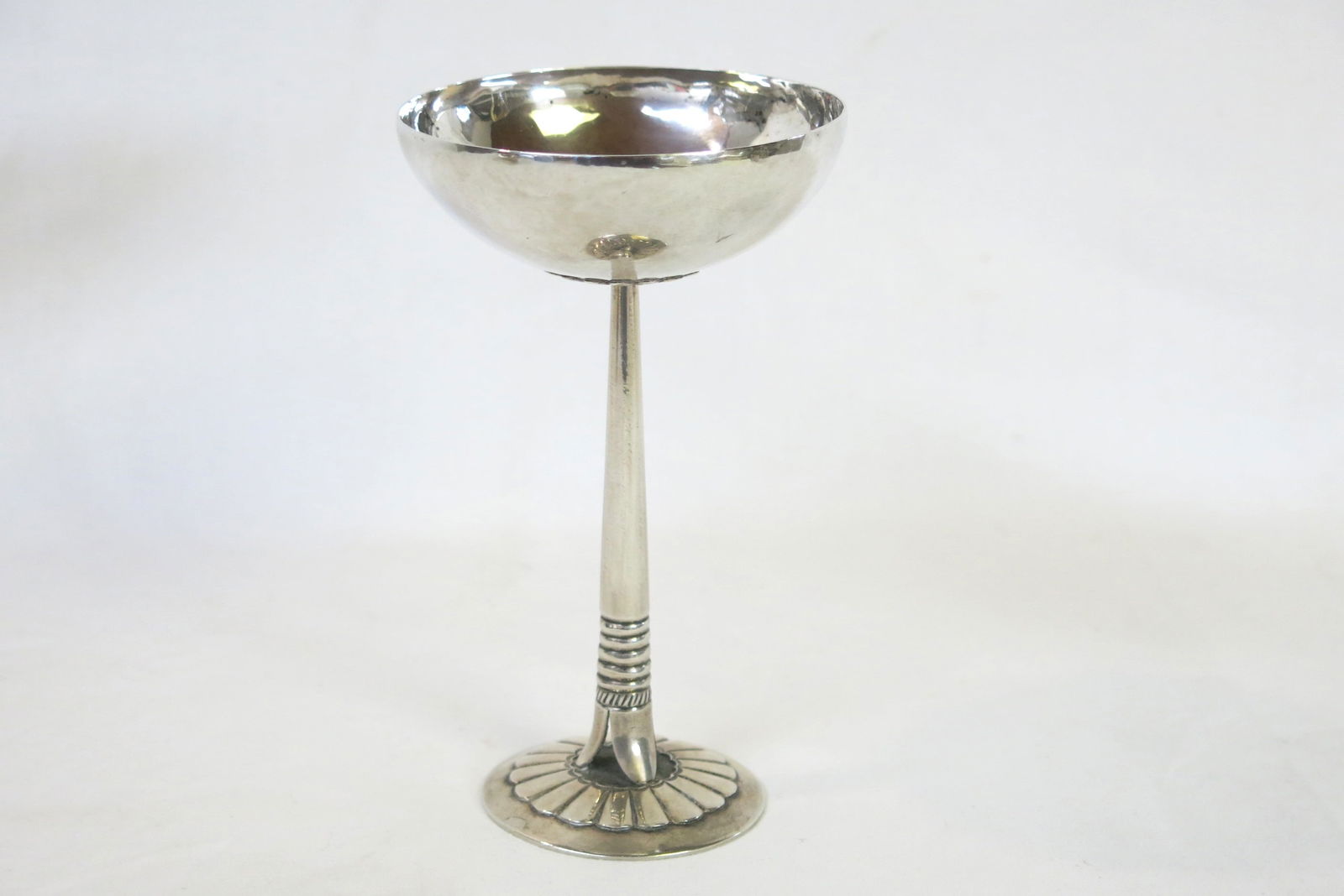 Vintage Joseph Herrera Quintana Cochiti Silver Chalice (1 of 7)