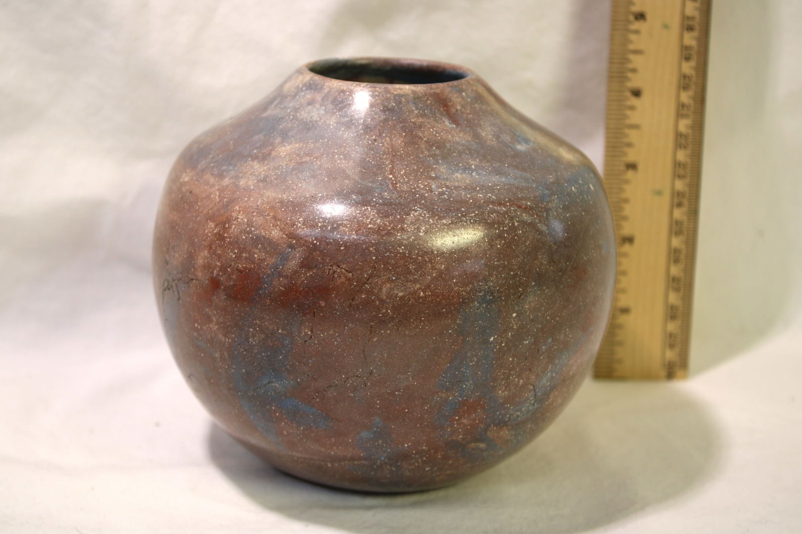 Mary Witkop Multicolor Cloud Fire Taos Pot (1 of 5)