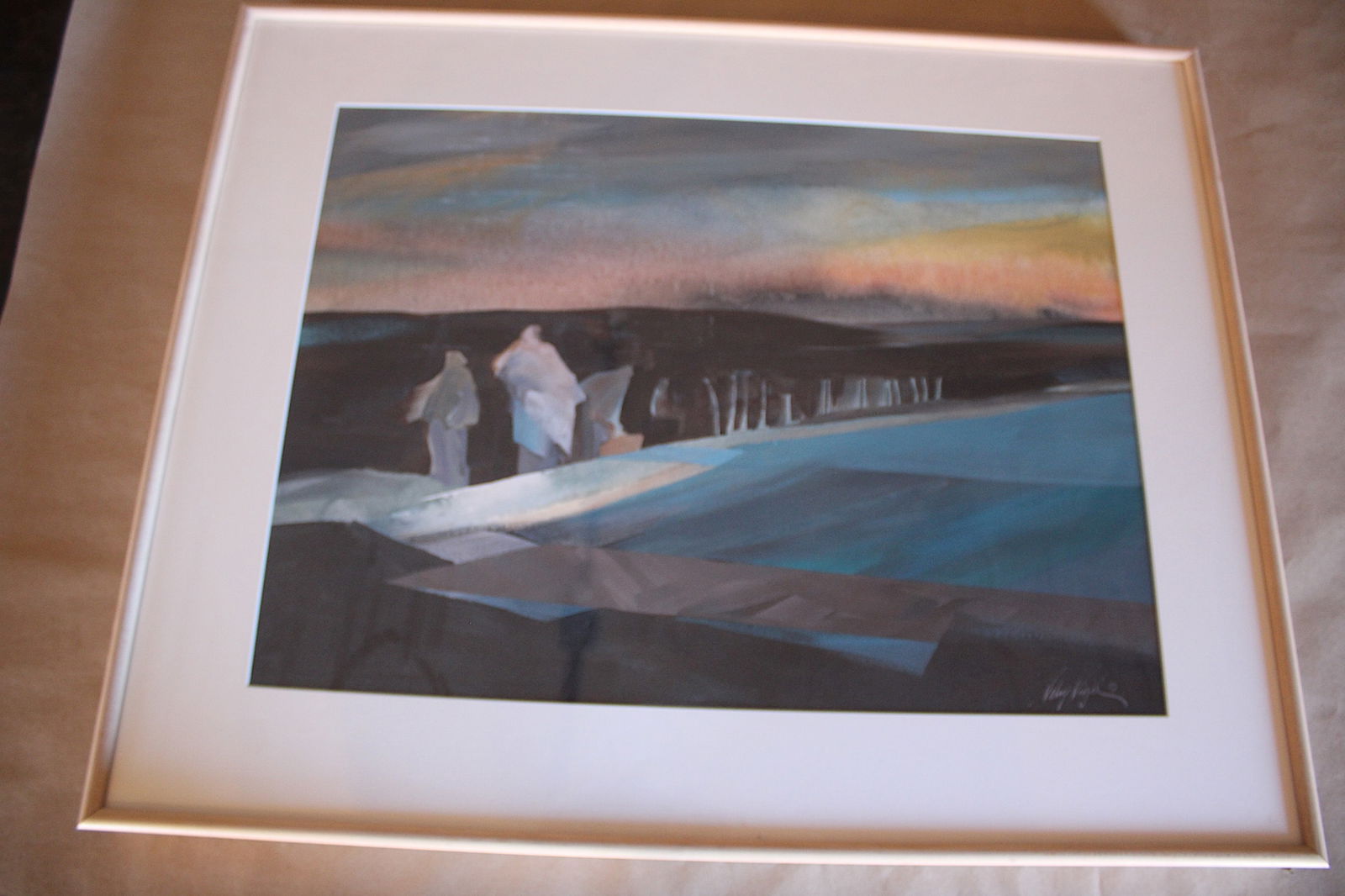 Fashioned Dreams - Framed: Watercolor signed lower right. Frame 24.5"x30.75"x2"