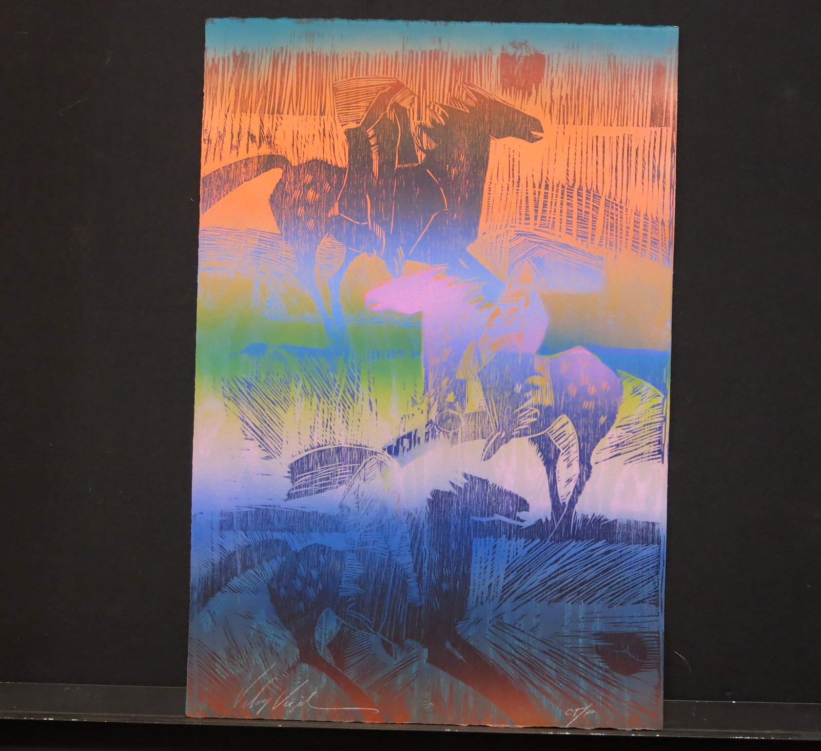 Song of Pony: Lithograph, graphite pencil signed lower left, edition right