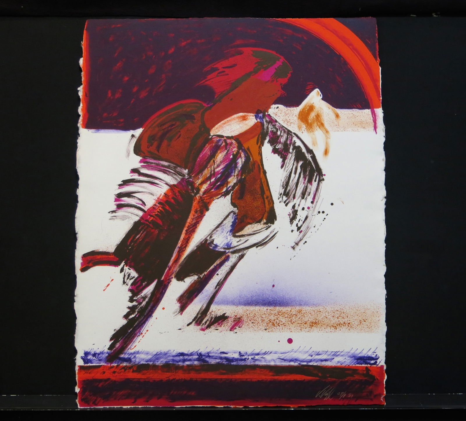 Rain Bow Dance: Lithograph signed lower right with edition