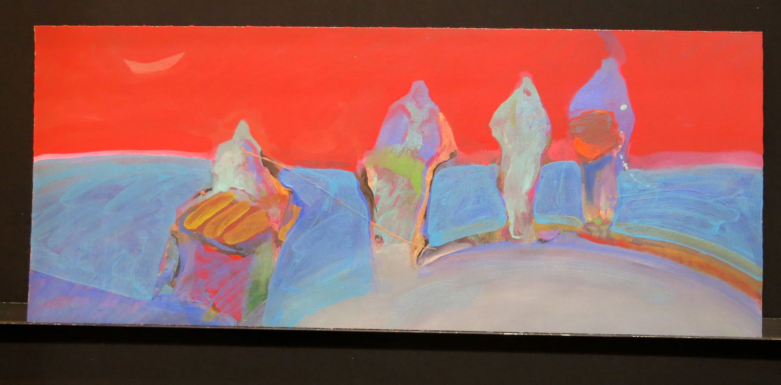 Unsigned: Acrylic on paper unsigned