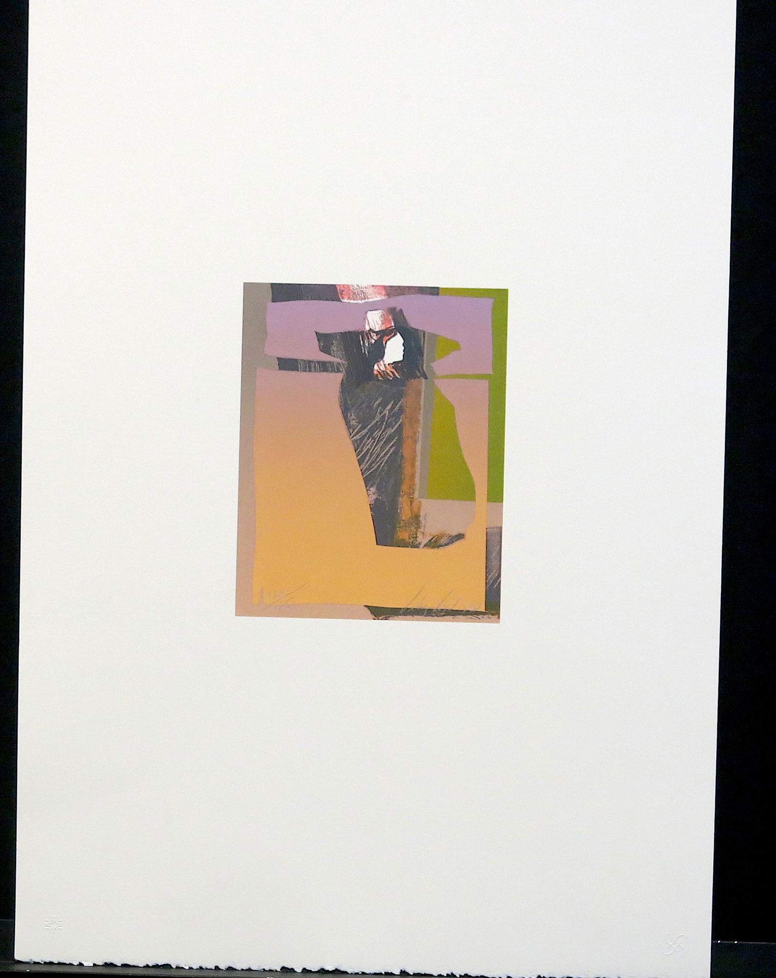 Hombre con Sombrero: Lithograph signed lower right numbered lower left