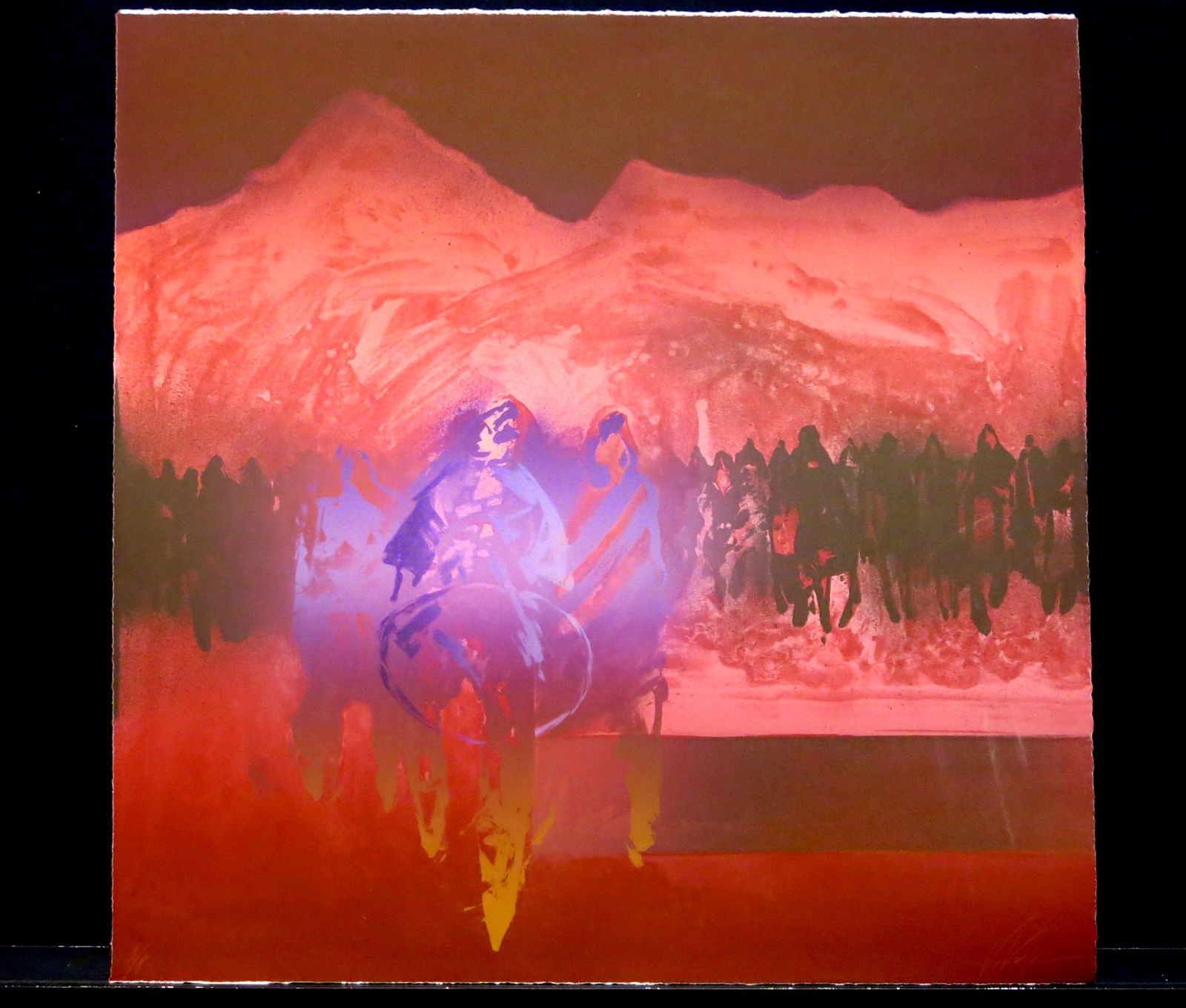 Four Days Four Nights: Lithograph signed lower right AP lower left