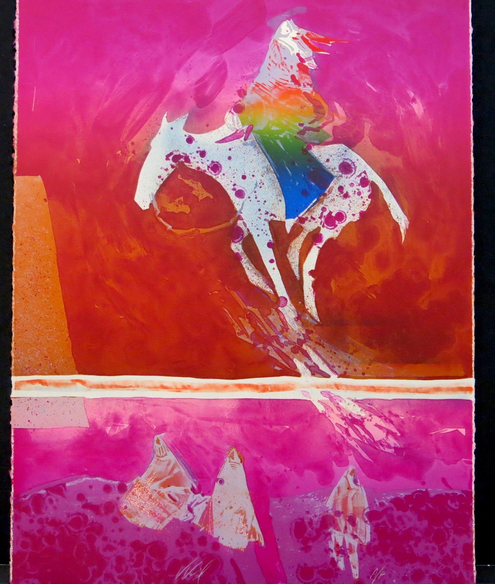 Blue Roan: Lithograph signed lower center AP lower right