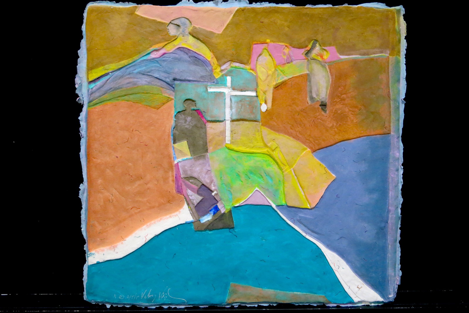 Pasado: Hand painted paper cast signed and Numbered Lower Left