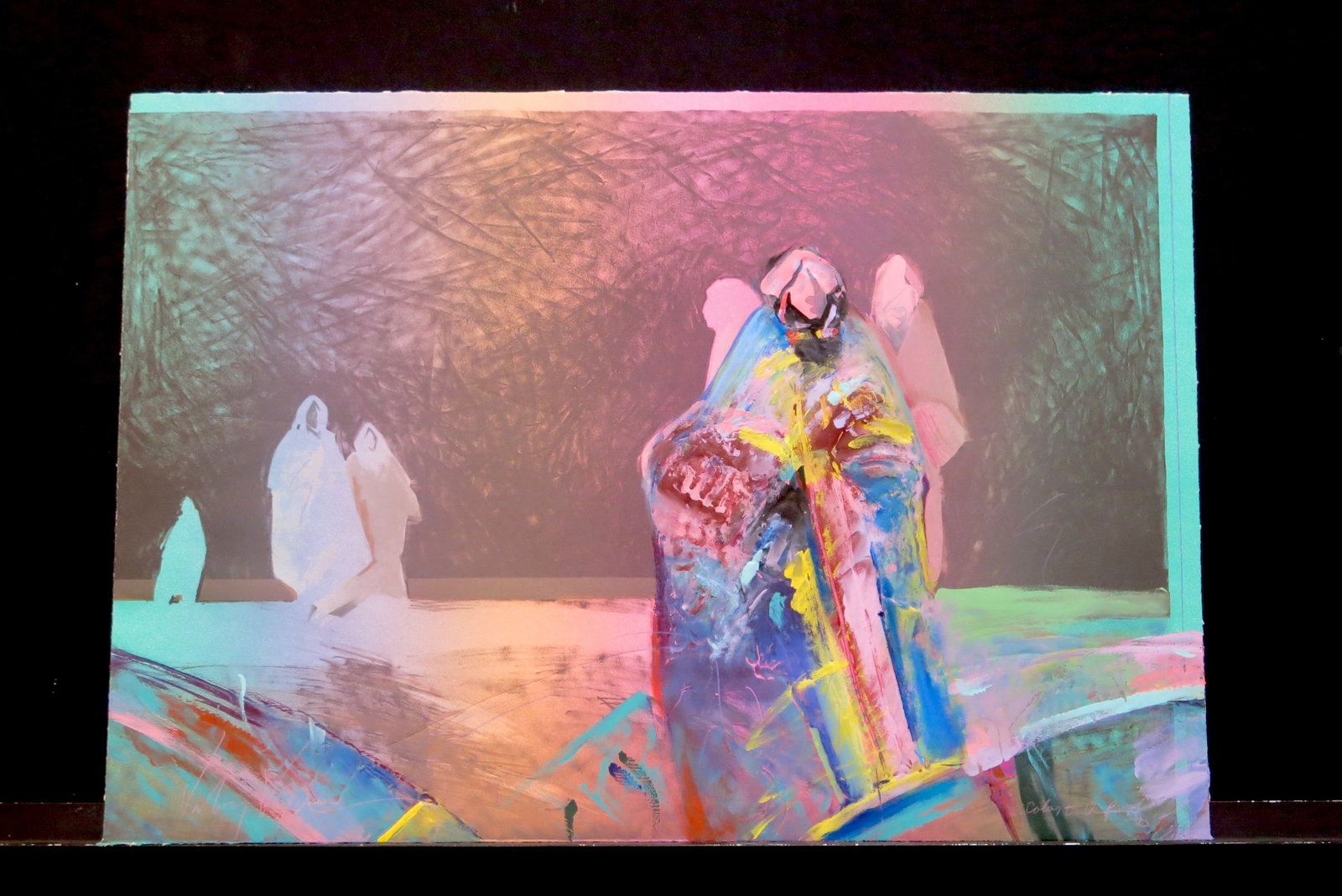 Piñon: Lithograph signed lower left color trial proof lower right