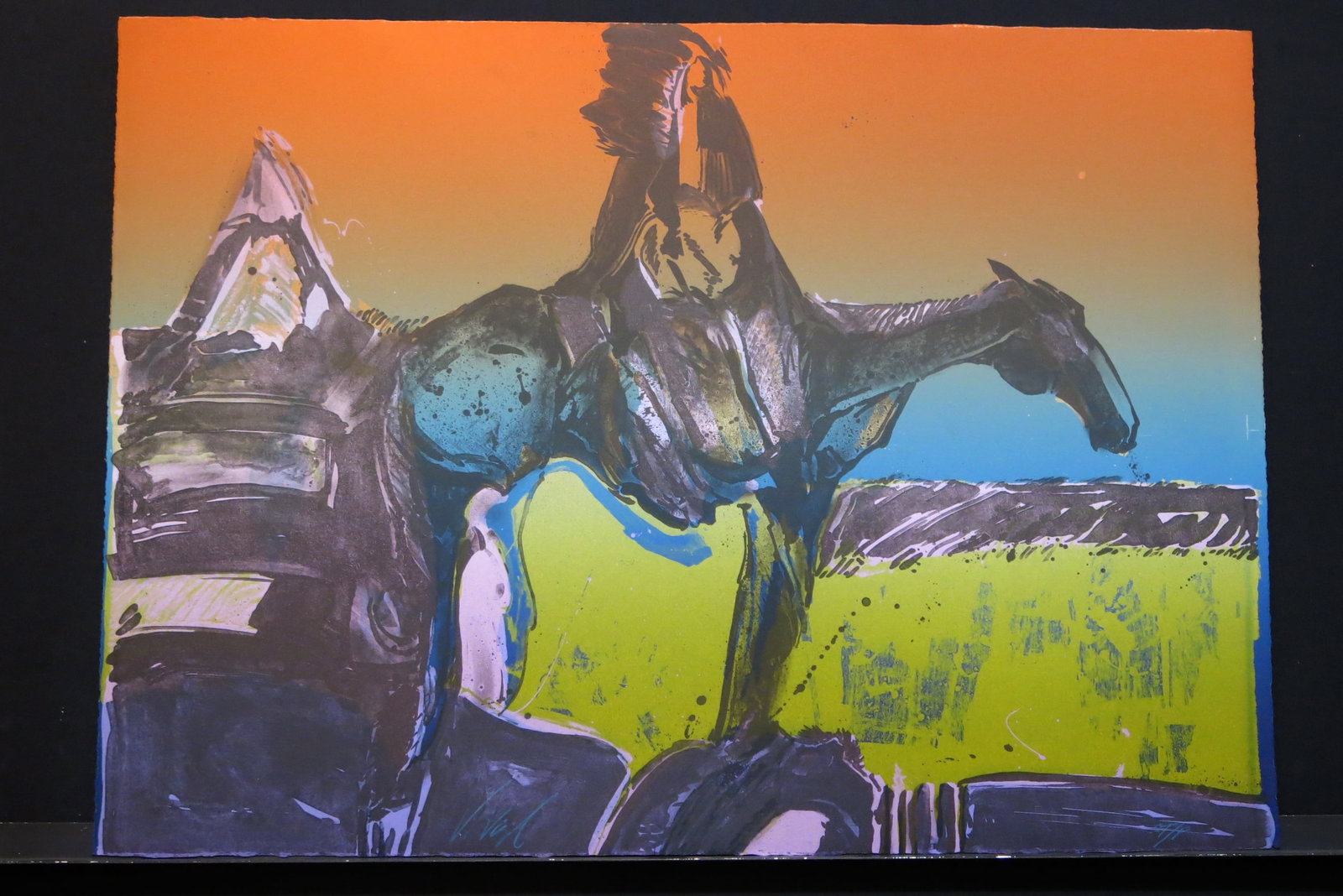 Autumn Light: Lithograph signed lower left CTP lower right