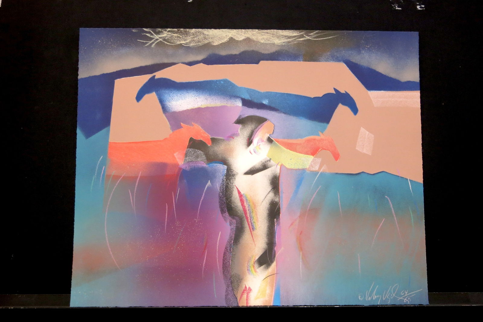 Luna Del Monte: Lithograph signed and numbered lower right