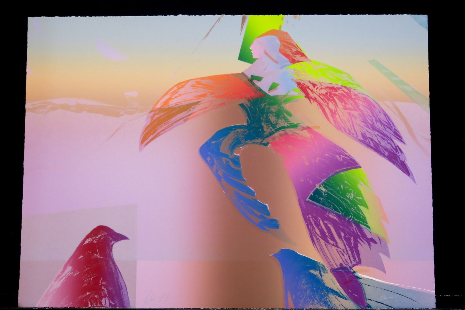 Bird Dance: Lithograph signed lower left number lower right