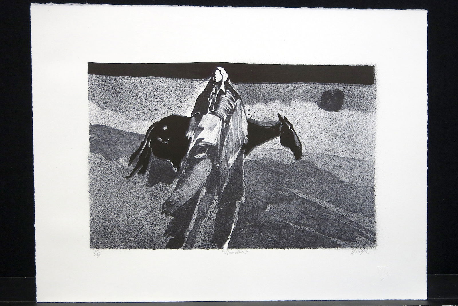 Hunter: Lithograph signed lower right numbered lower left titled lower center