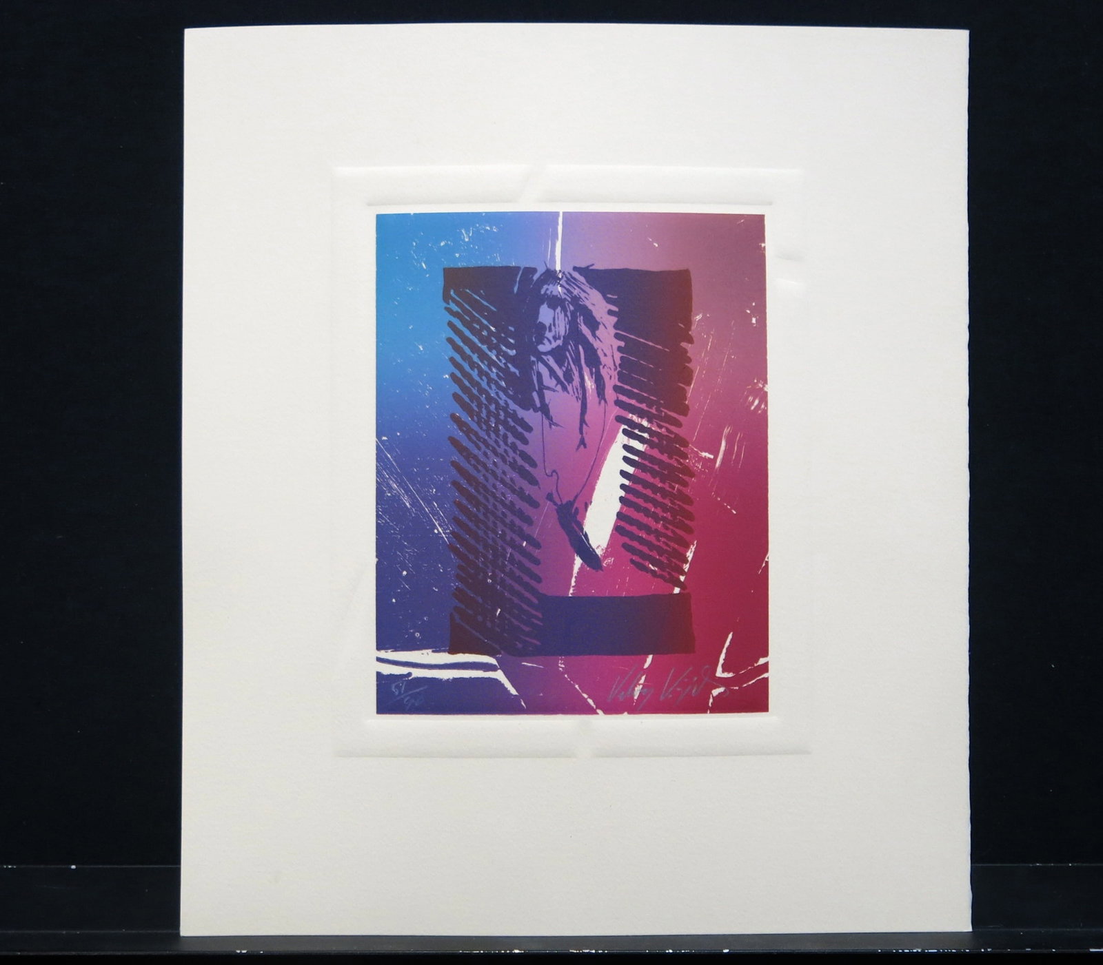 Medicine Woman: Lithograph embossed signed lower right number lower left