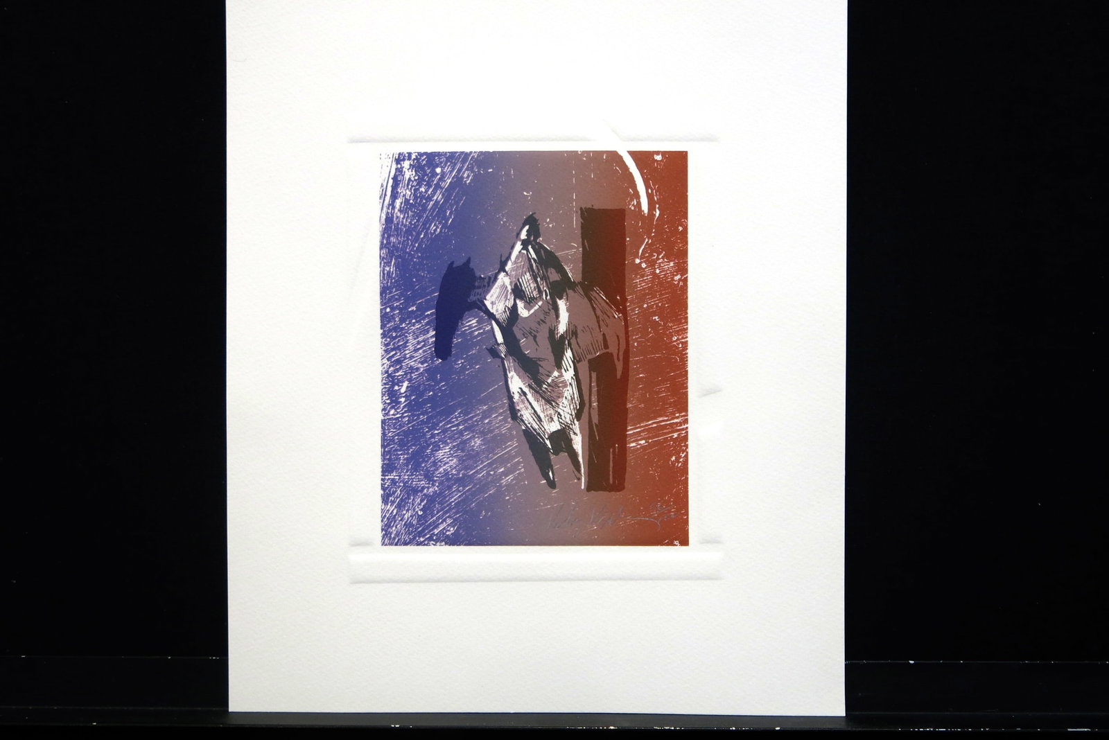 Gentle Path: Lithograph Embossed signed and numbered lower right