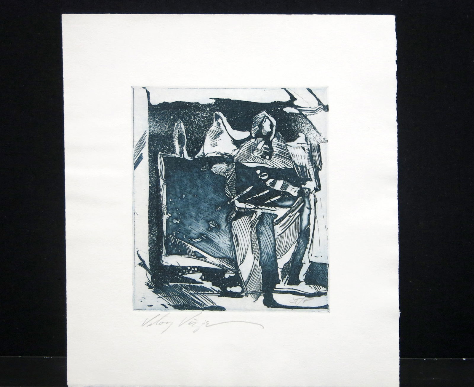 The Merchant: Etching signed left below image