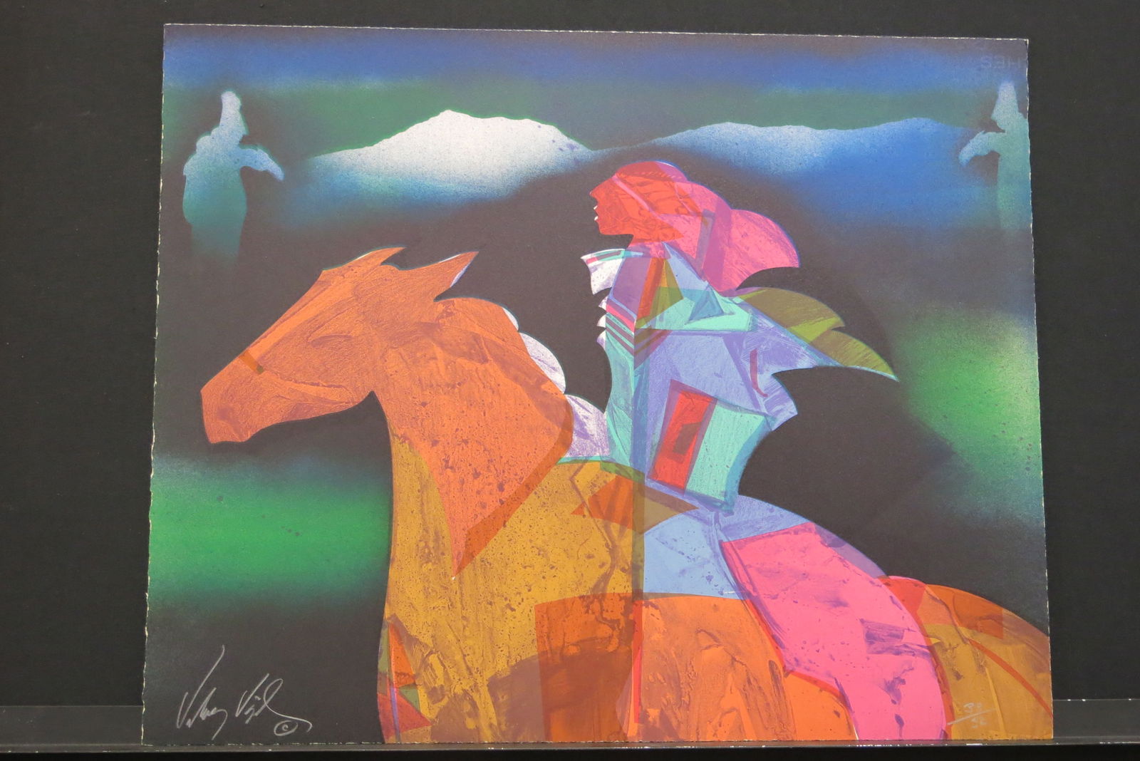 Chamisa Azul: Lithograph signed lower left numbered lower right