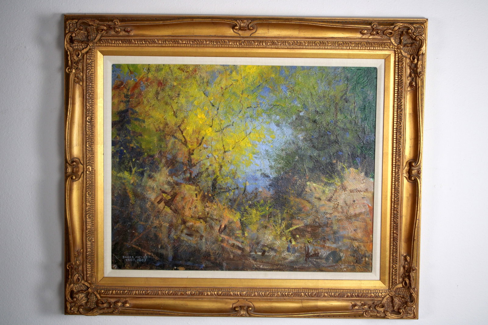 James FIELDS (American) Original Acrylic on Board, Signed Lower Left, "Light At Dawn": Original acrylic on board by James Fields. Measures 22.5x28.5 inches. Exquisitely Framed. Category: Western Landscape Painting, High Desert Landscape Art, New Mexico Skies, Southwestern Fine Art, List