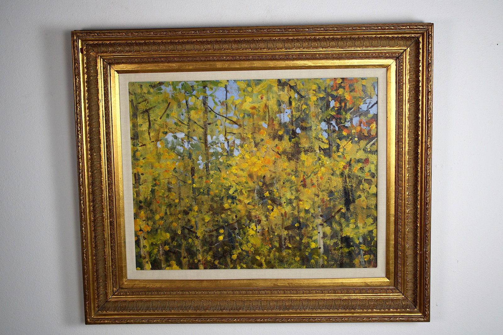 James FIELDS (American) Original Acrylic on Board, Signed Lower Right, "Tree Tops": Original acrylic on board by James Fields. Measures 22x28 inches. Exquisitely Framed. Category: Western Landscape Painting, High Desert Landscape Art, New Mexico Skies, Southwestern Fine Art, Listed A
