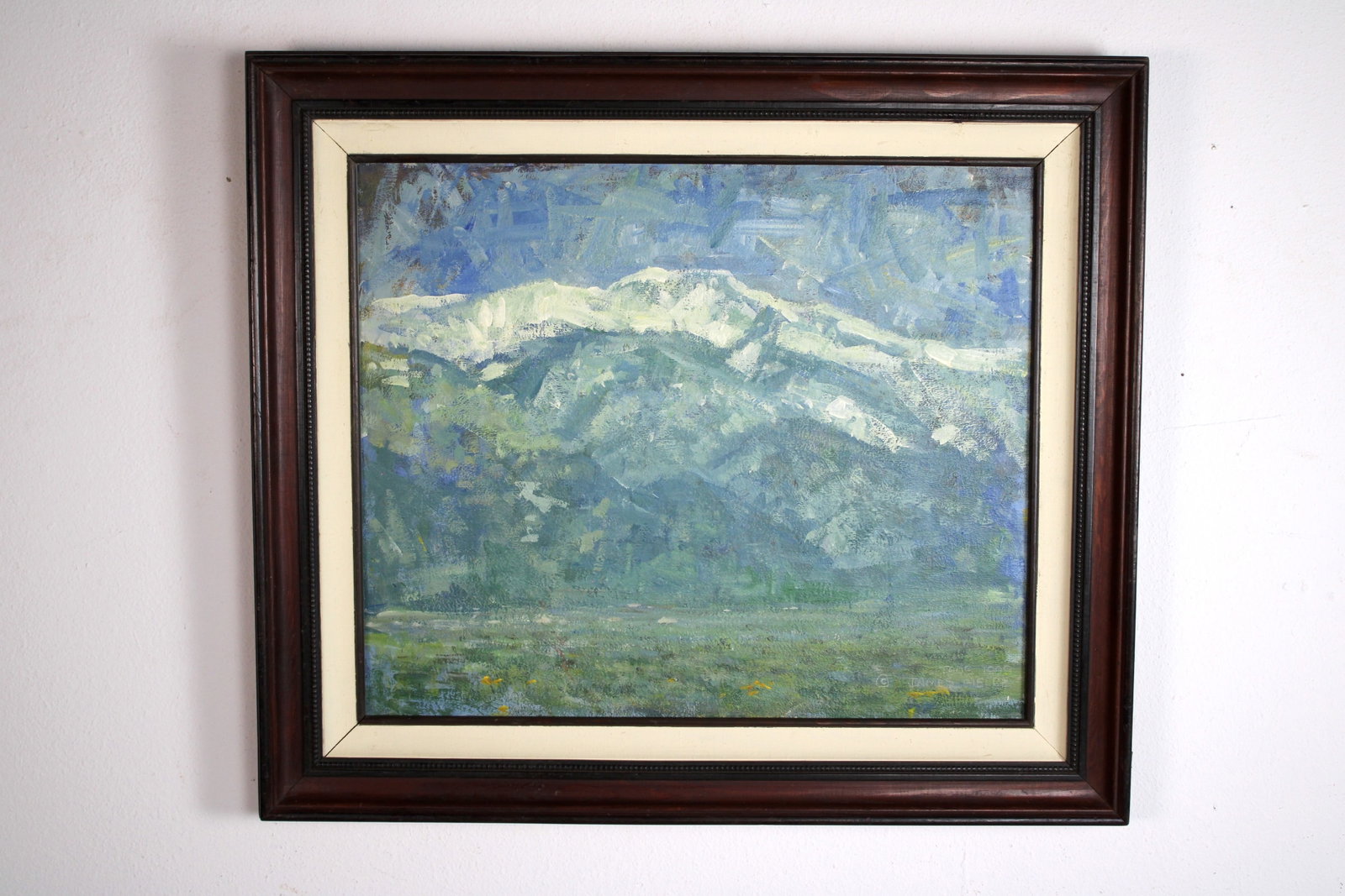 James FIELDS (American) Original Acrylic on Canvas, Signed Lower Right, "Mountain Snow" (1 of 3)