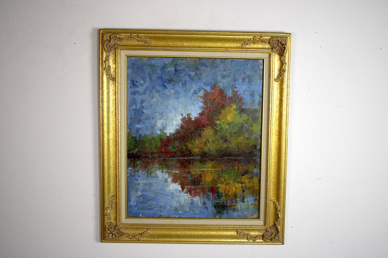 James FIELDS (American) Original Acrylic on Board, Signed Lower Right, "Peaceful Lake": Original acrylic on board by James Fields. Measures 20x24 inches. Exquisitely Framed. Category: Western Landscape Painting, High Desert Landscape Art, New Mexico Skies, Southwestern Fine Art, Listed A