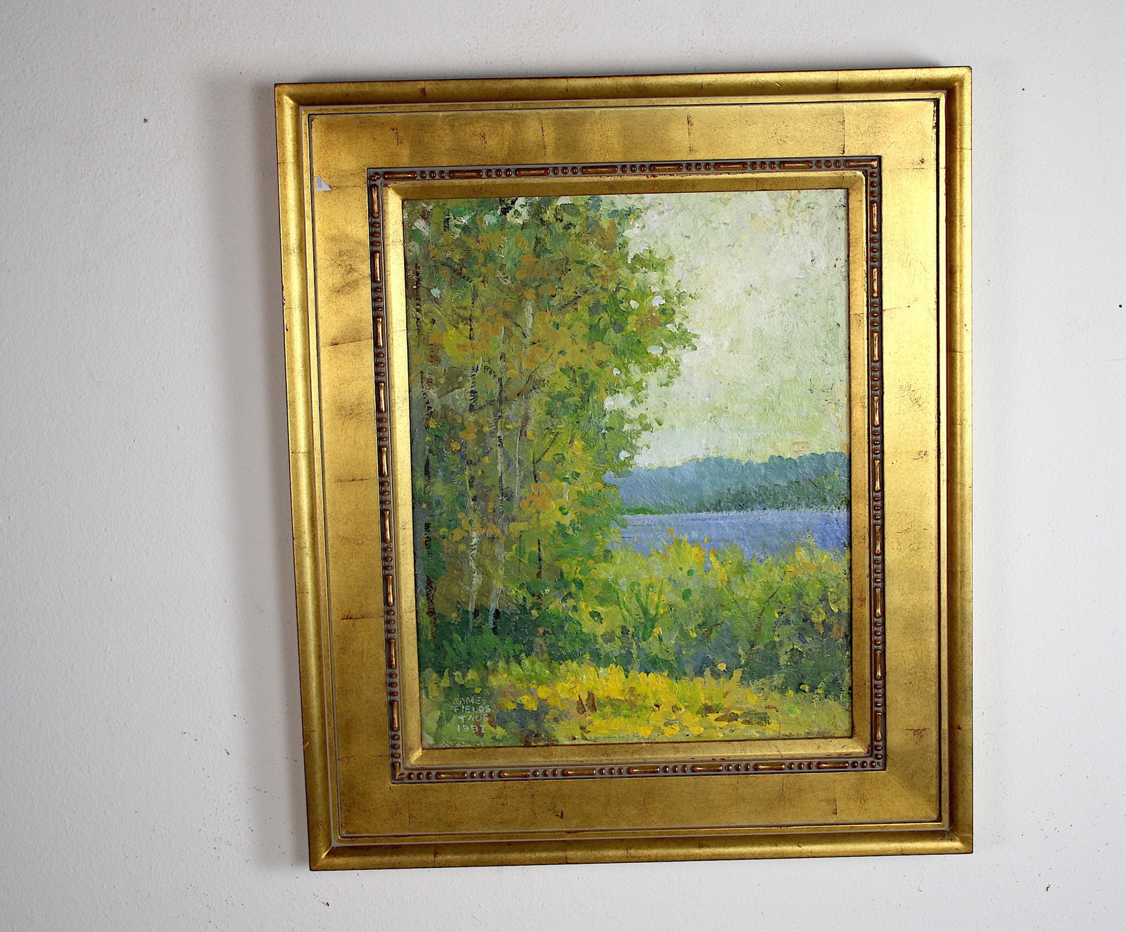 James FIELDS (American) Original Acrylic on Board, Signed Lower Left, "Green Tree" (1 of 3)