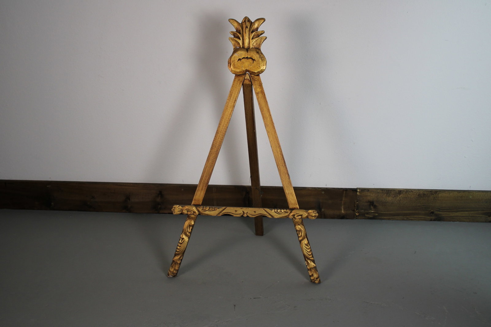 Italian Style Gilded Carved Wood Art Display Easel 37"x21.5" (1 of 3)
